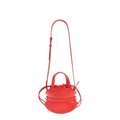 Shuffle Mini Shoulder Bag Leather Red - Image 5