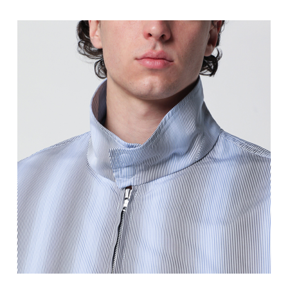 Textured Striped Zip Jacket - Image 2