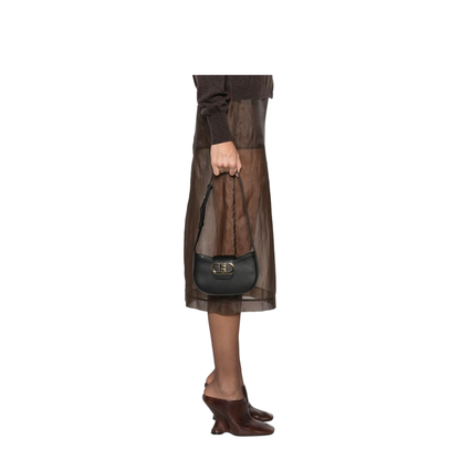 Minibag Double Gancino Small Leather Goods Black - Image 4