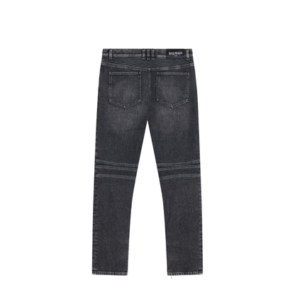 Slim-fit Biker Trousers Denim - Image 2