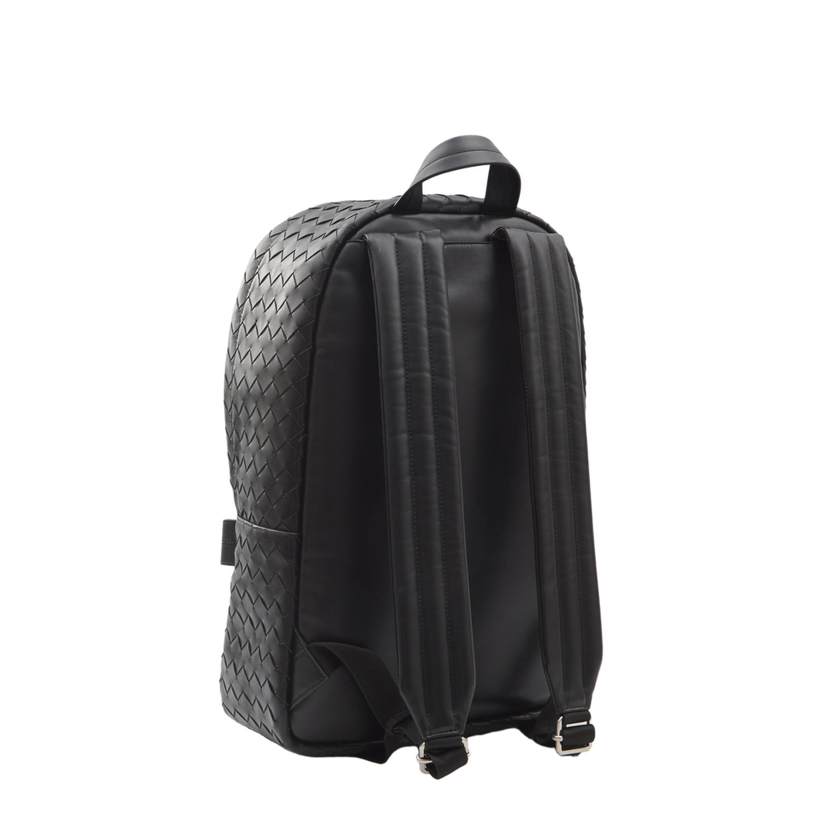 Intrecciato small Leather Backpack - Black - Image 2