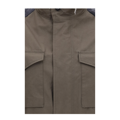 Nylon and Cotton Jacket with Three-Quarter Sleeves - Image 3