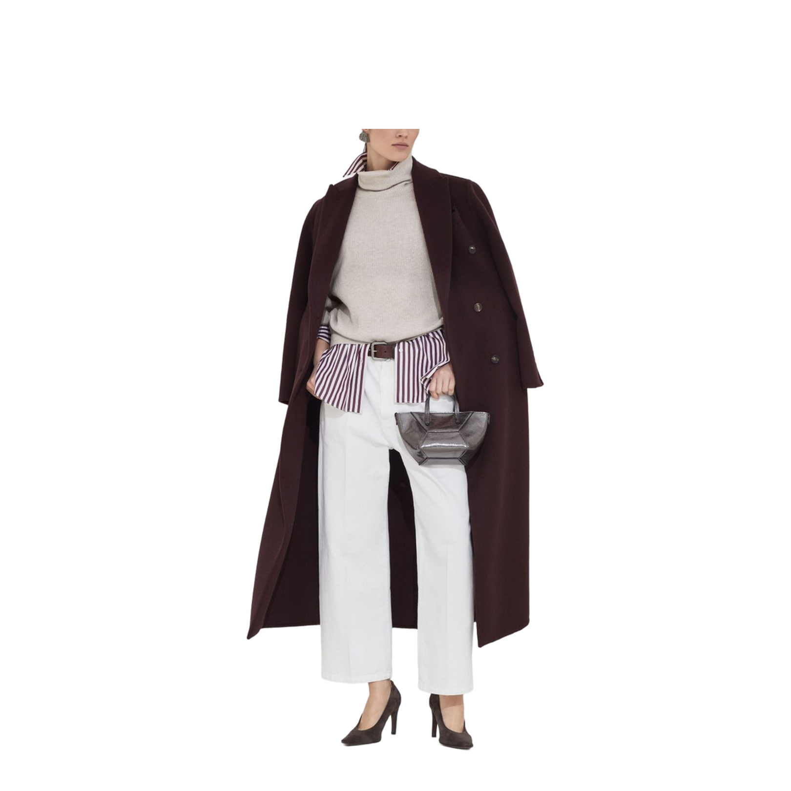 Handcrafted Coat in Burgundy - Image 6