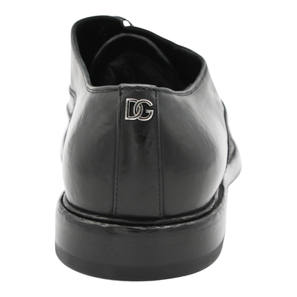 Washed Black Calfskin Lace-Up Shoe - Image 7