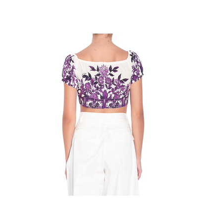 Top with Majolica Print - Image 4