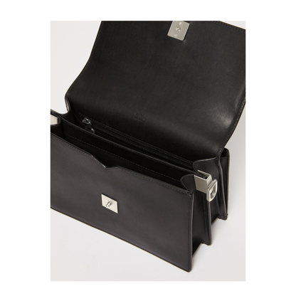 Small Crossbody Bag in Leather Black - Image 5