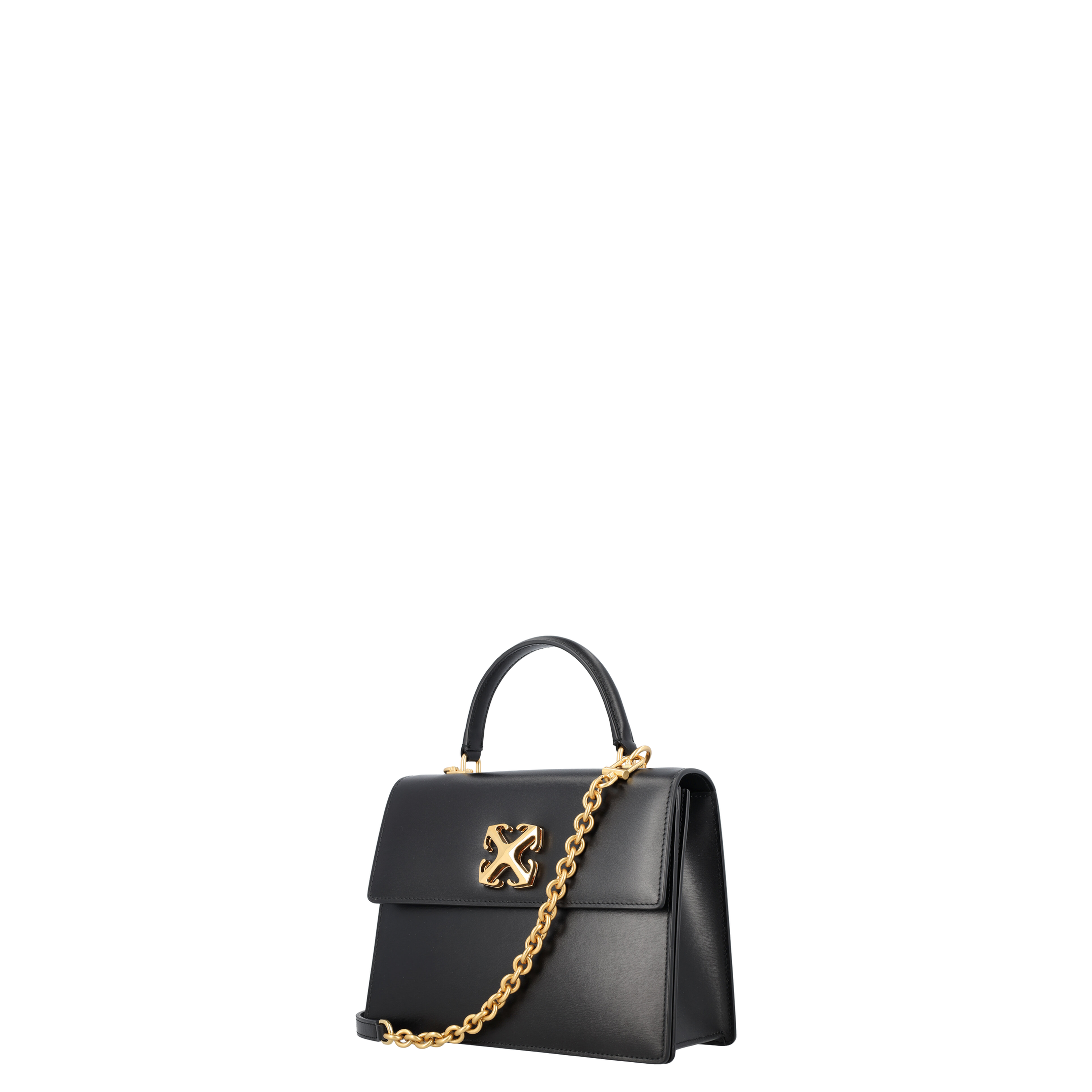 Black Leather Jitney 2.8 Handbag - Image 3
