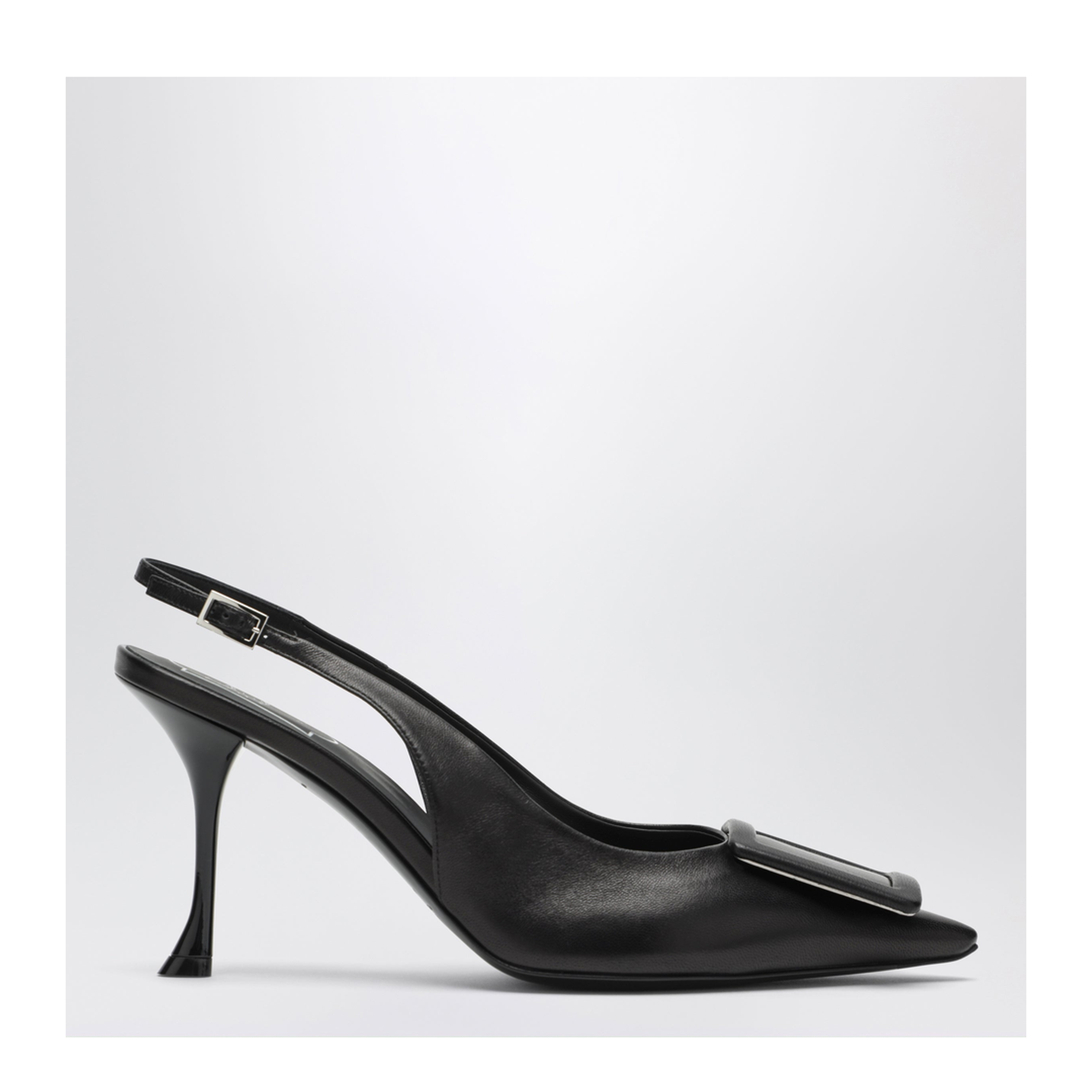 Nappa Leather Slingbacks Black - Image 1