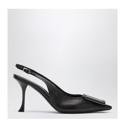 Nappa Leather Slingbacks Black - Image 1