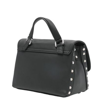 Postina Calfskin Messenger Bag - Black Nero - Image 3