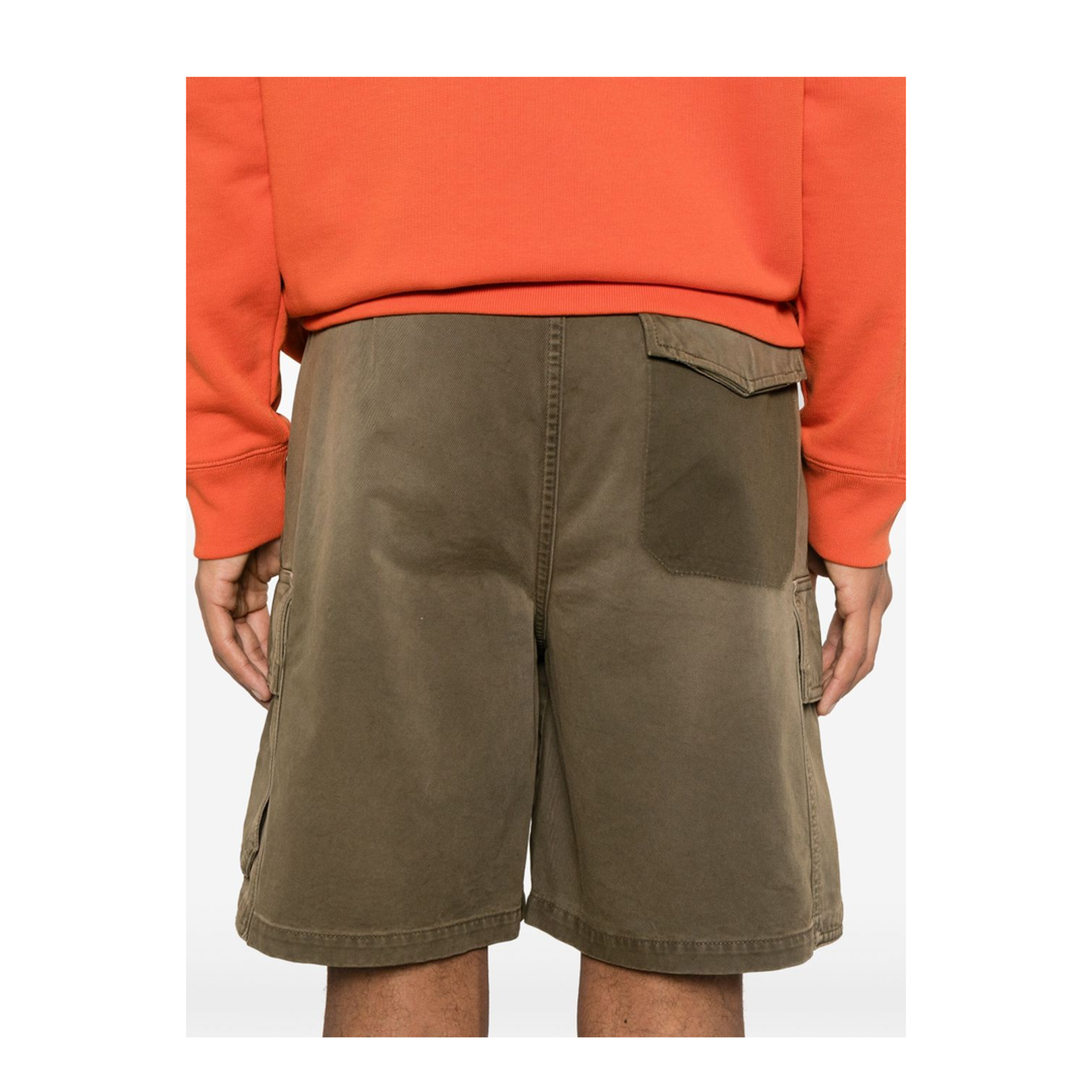 Cargo Shorts in Cotton Green - Image 2