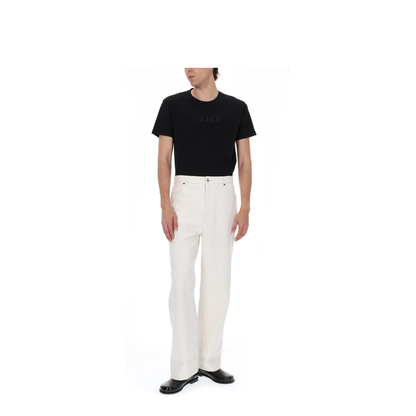 Black Cotton T-Shirt - Image 2