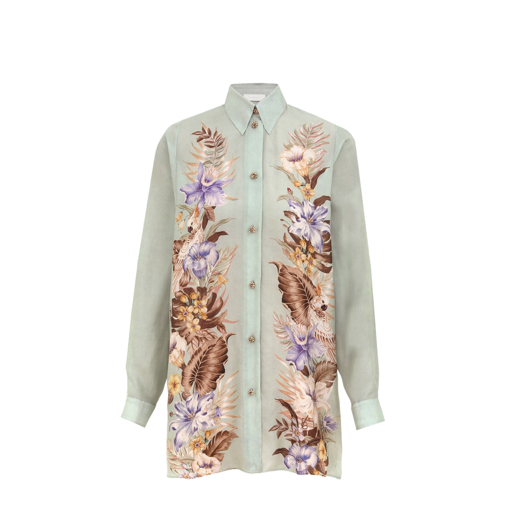 Coco Printed Silk Shirt - Image 1