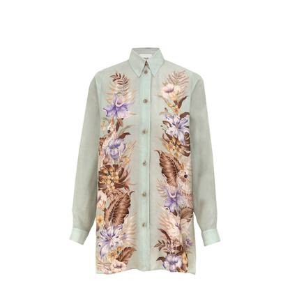 Coco Printed Silk Shirt - Image 1