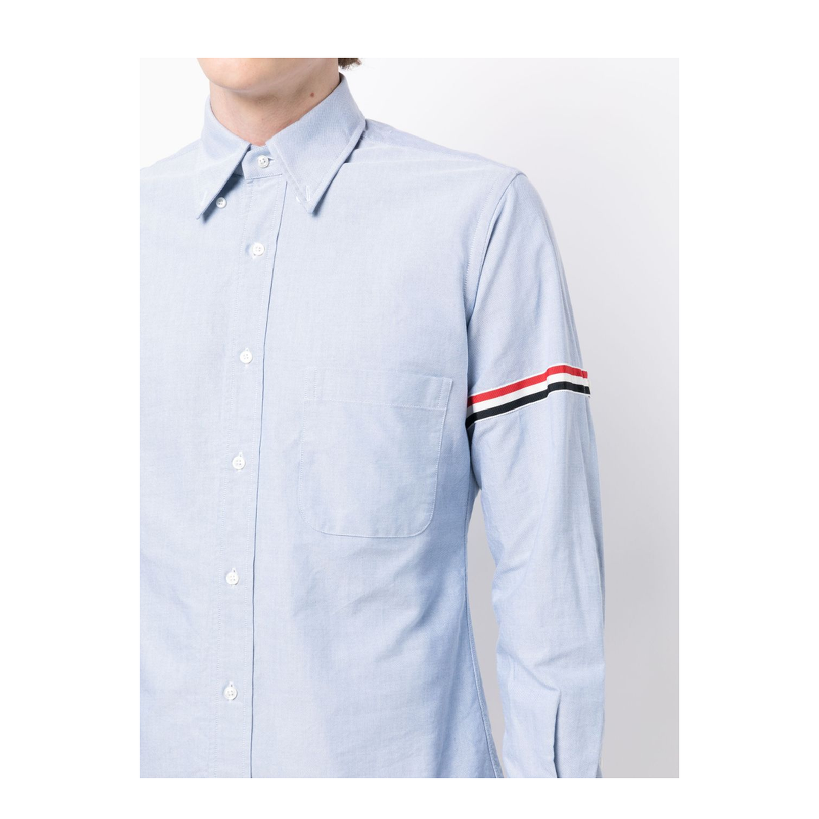 Oxford Classic Armband Shirt - Light Blue - Image 2