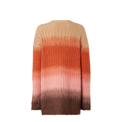 Gradient Mohair and Wool Oversized Cardigan - Image 3