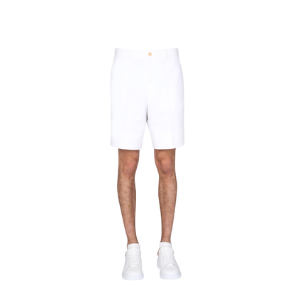 White Other Materials Shorts - Image 1