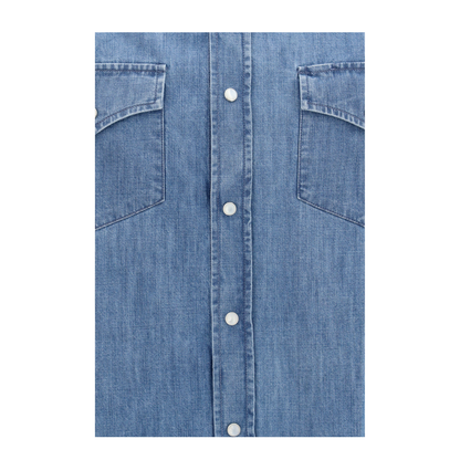 Easy Fit Lightweight Denim Shirt - Image 3