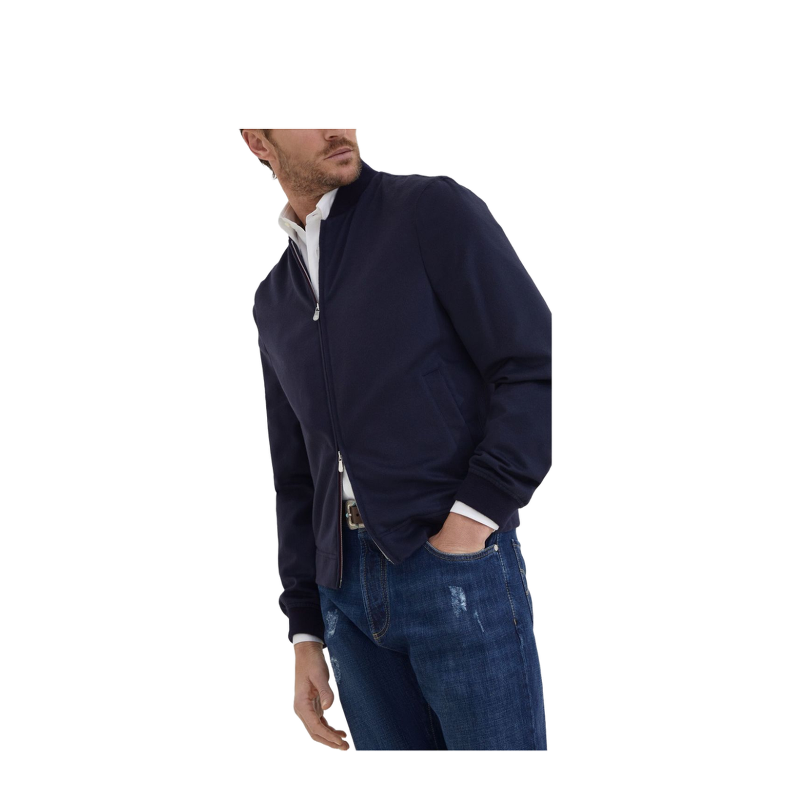 Cashmere Bomber Jacket - Image 2