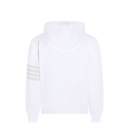 Long Sleeve Hoodie Pullover with Overdyed 4 Bar in Solid Loopback - Image 5