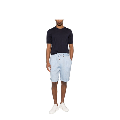 Knitted T-Shirt Blue - Image 4