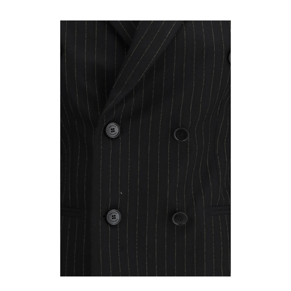 Pinstriped Double-Breasted Jacket - Image 3