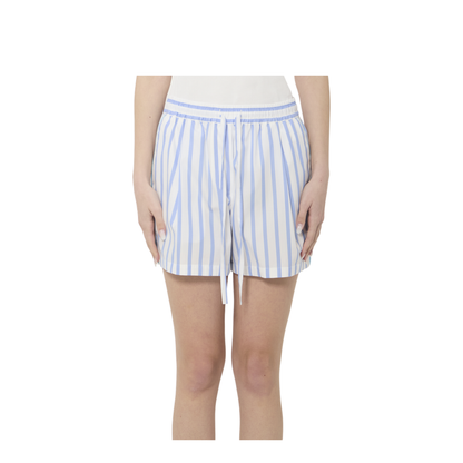 Striped Poplin Shorts - Image 1