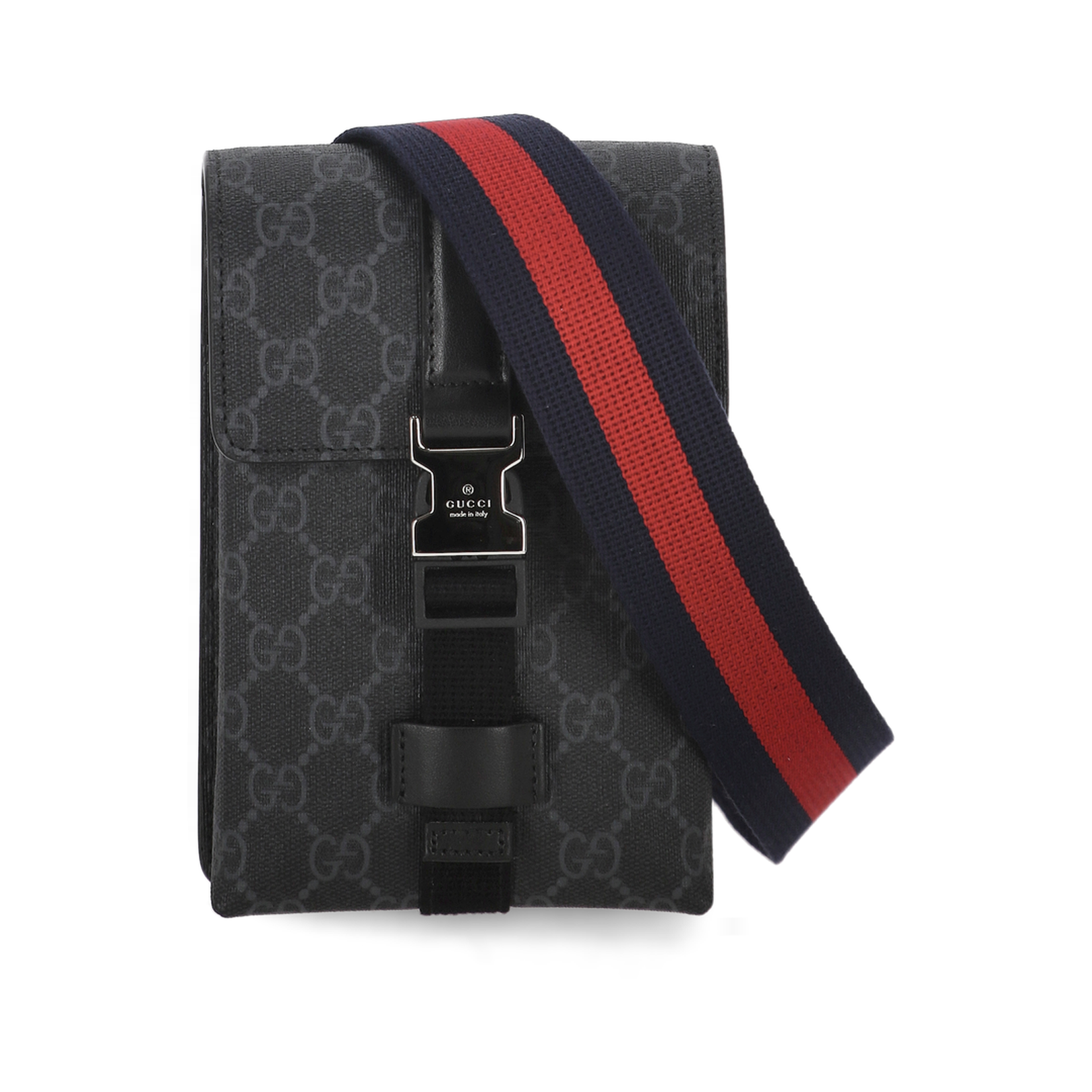 GG Black Mini Canvas Bag - Gray - Image 1