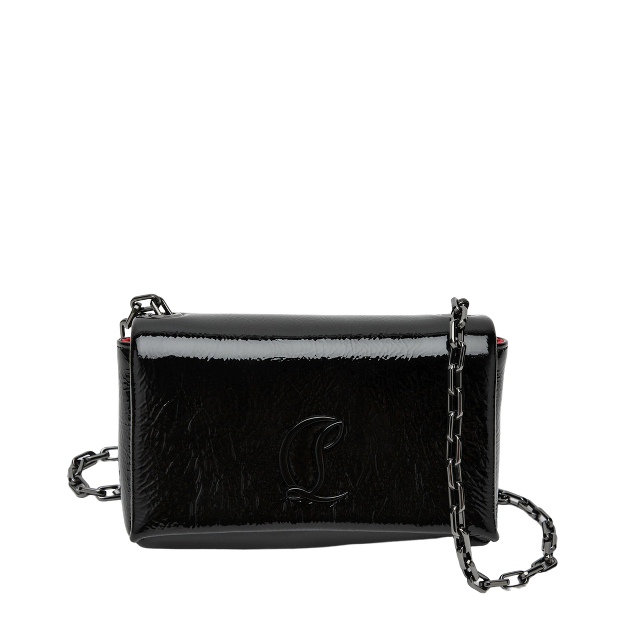 Large Flap Shoulder Bag Black - Image 1
