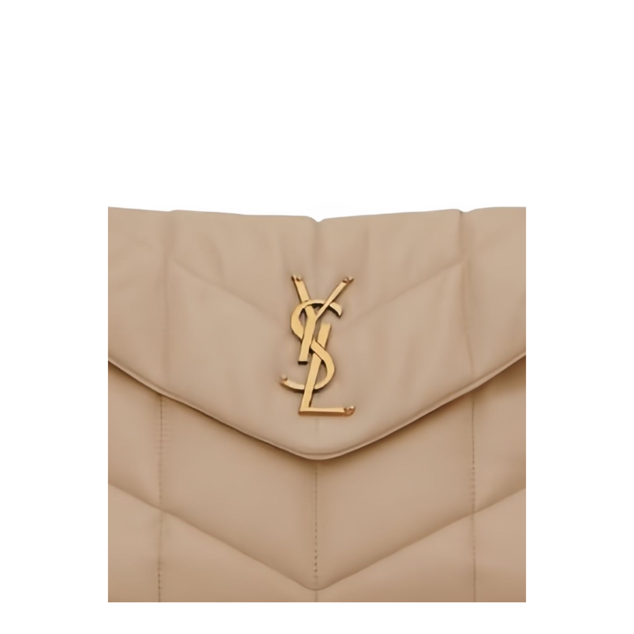 Puffer Small Lambskin Shoulder Bag - Light Taupe - Image 2