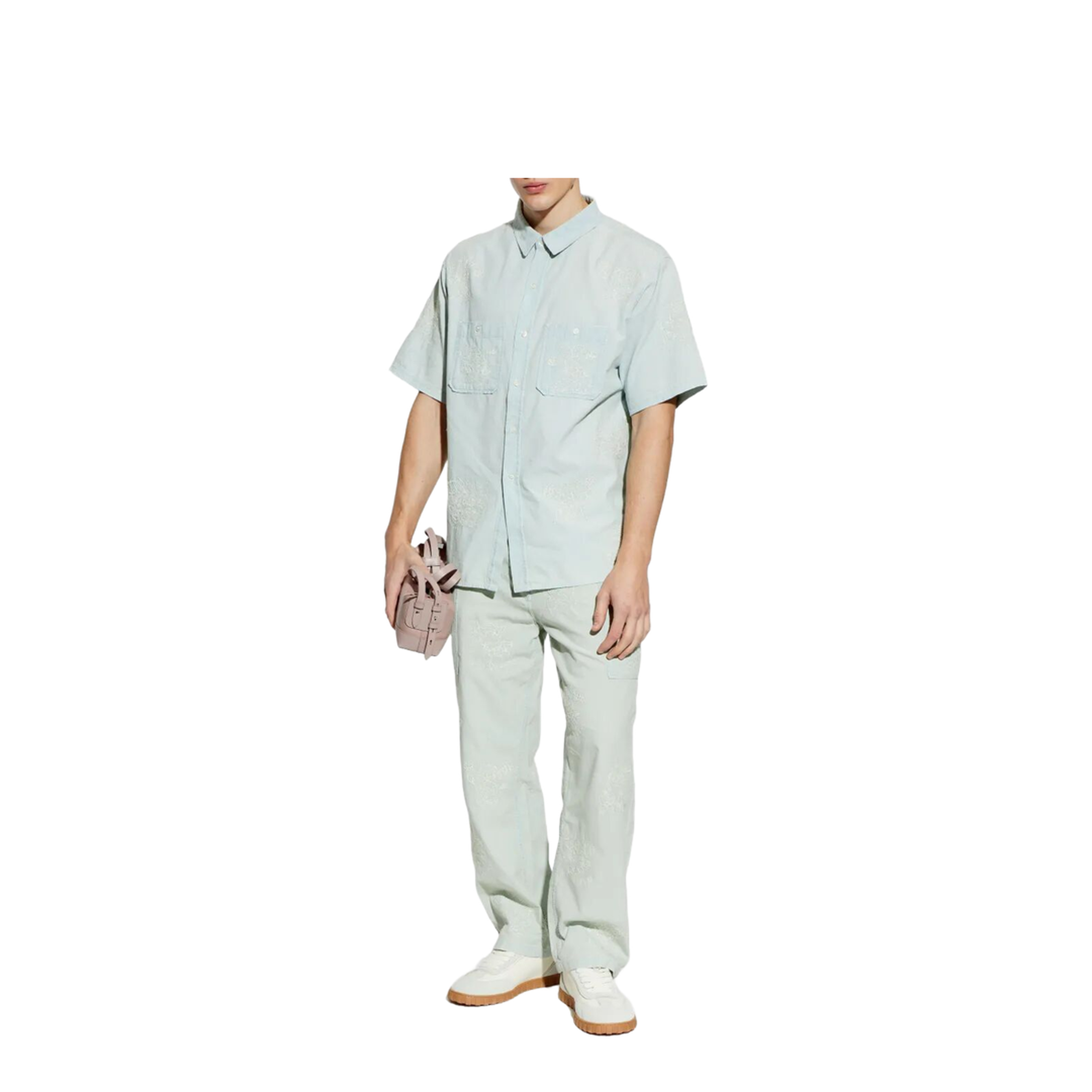 Cartoon Embroidered Short Sleeve Shirt - Image 2