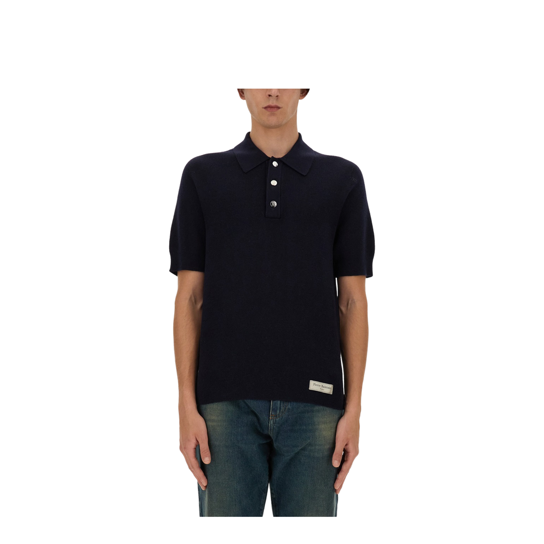 Merino Wool Polo Shirt - Image 1