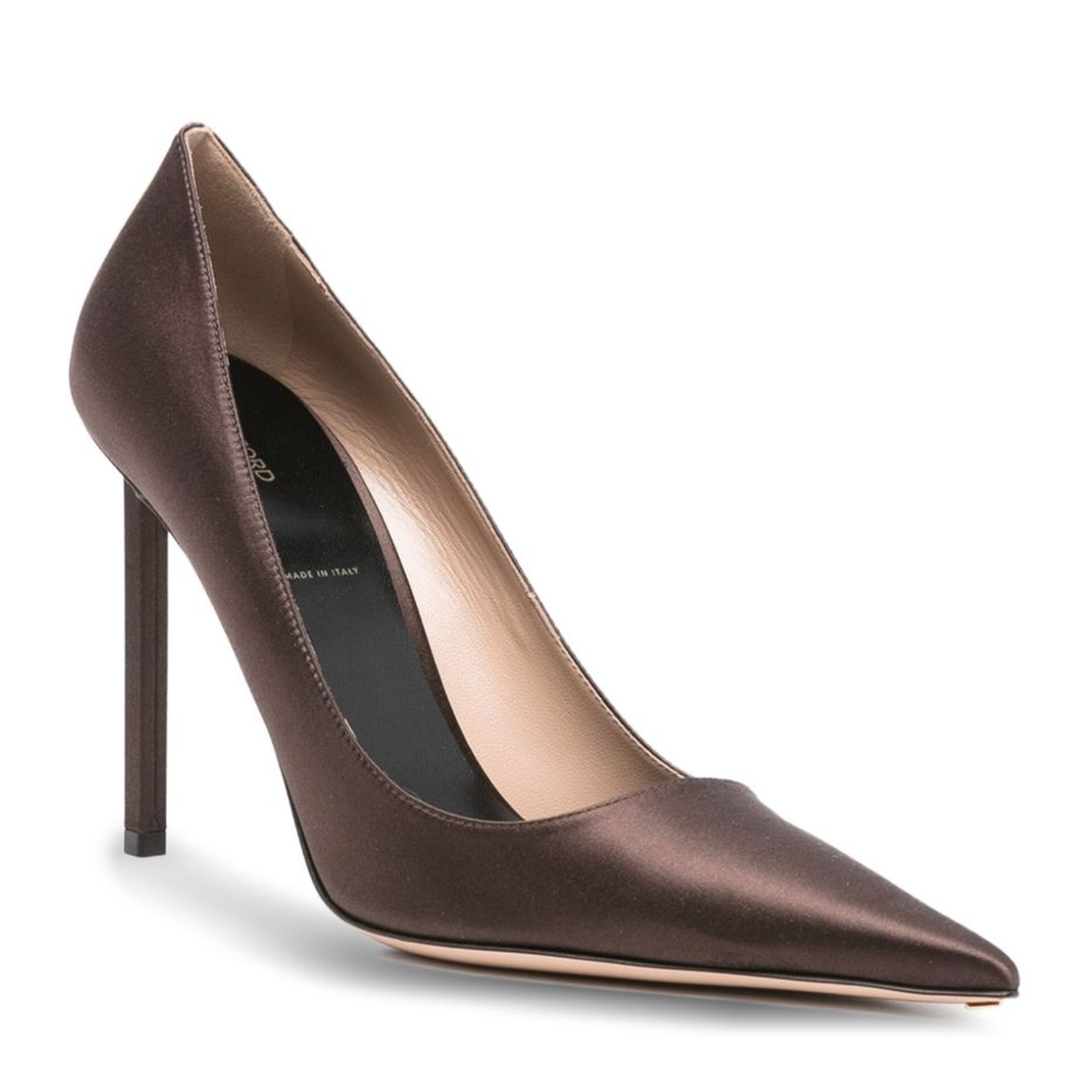 Satin Pumps - Brown - Image 3