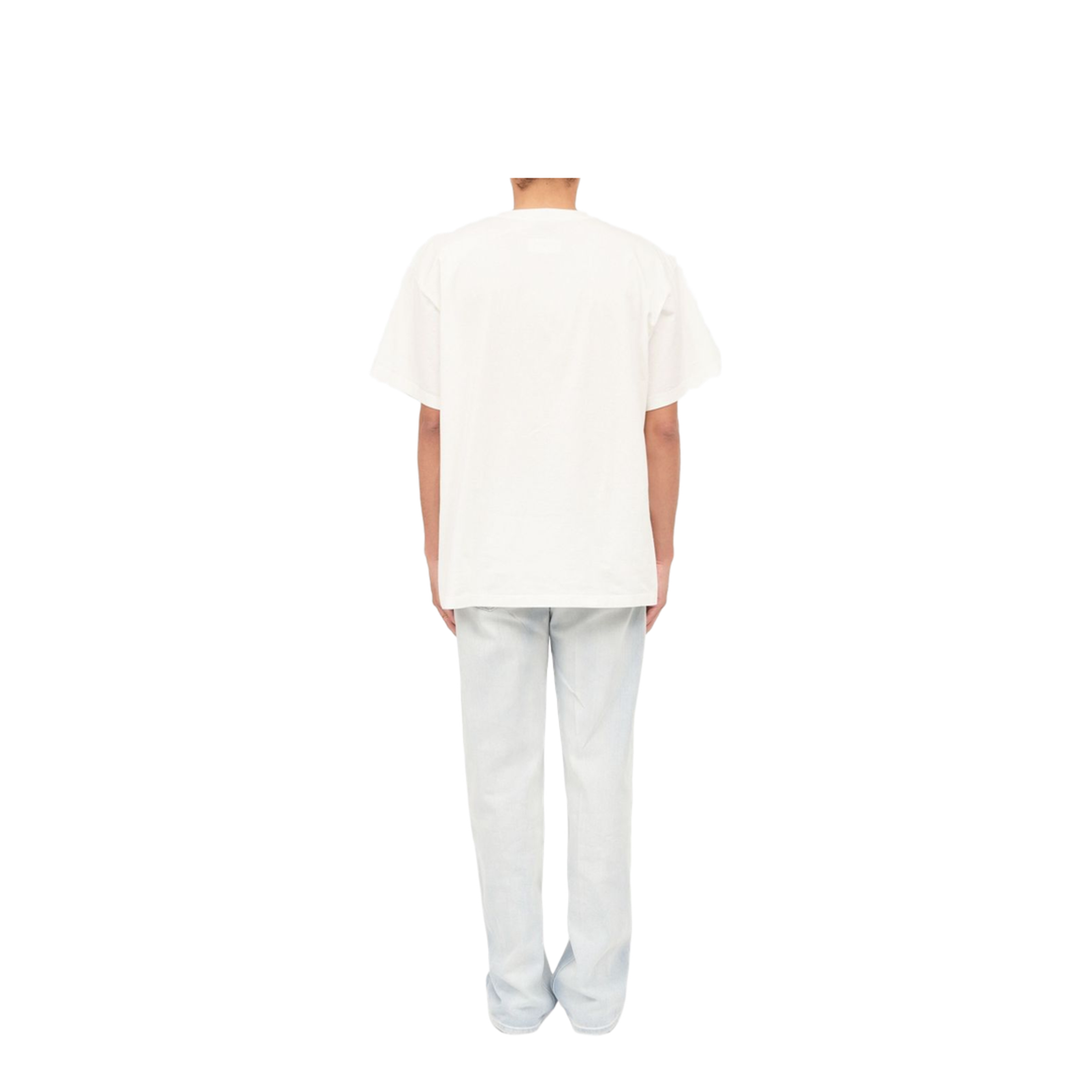 White T-shirt with key print - Image 4