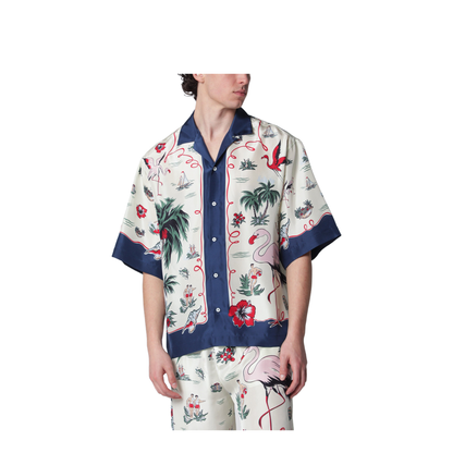 Aloha Souvenir Silk Bowling Shirt In Multicolor - Image 1