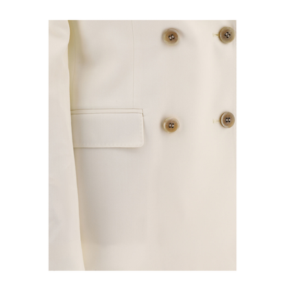 Double-Breasted Wool-Blend Blazer - Image 4