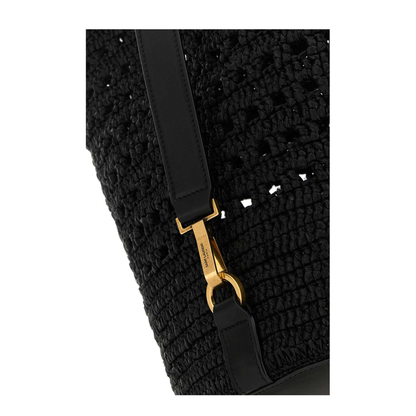 Crochet Shoulder Bag Black - Image 4