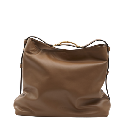 Beatrix Large Tote Bag in Brown Leather - Image 1
