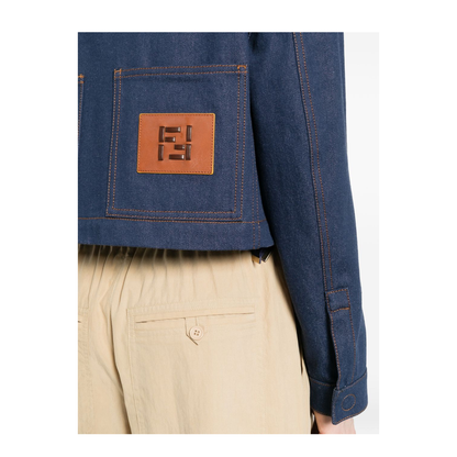 Cropped Denim Jacket - Image 5