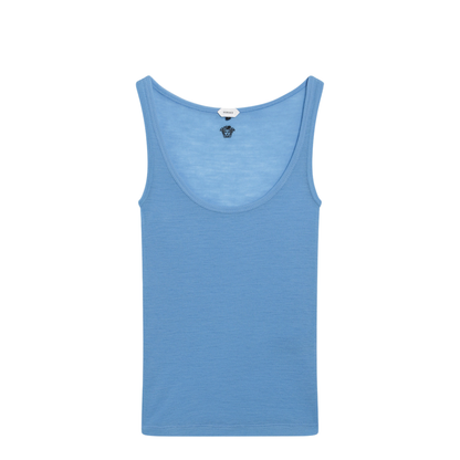Women's Medusa Wool Tank Top Blue - Image 1