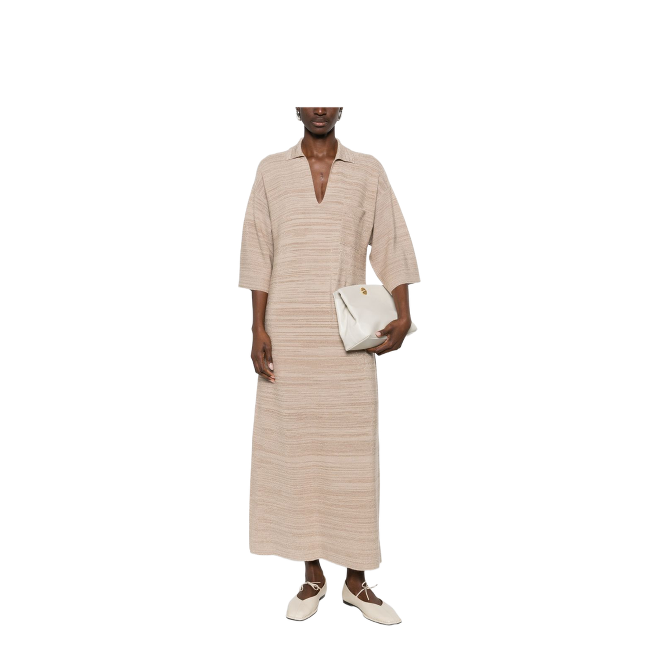 V-Neck Pocket Maxi Dress - Image 4