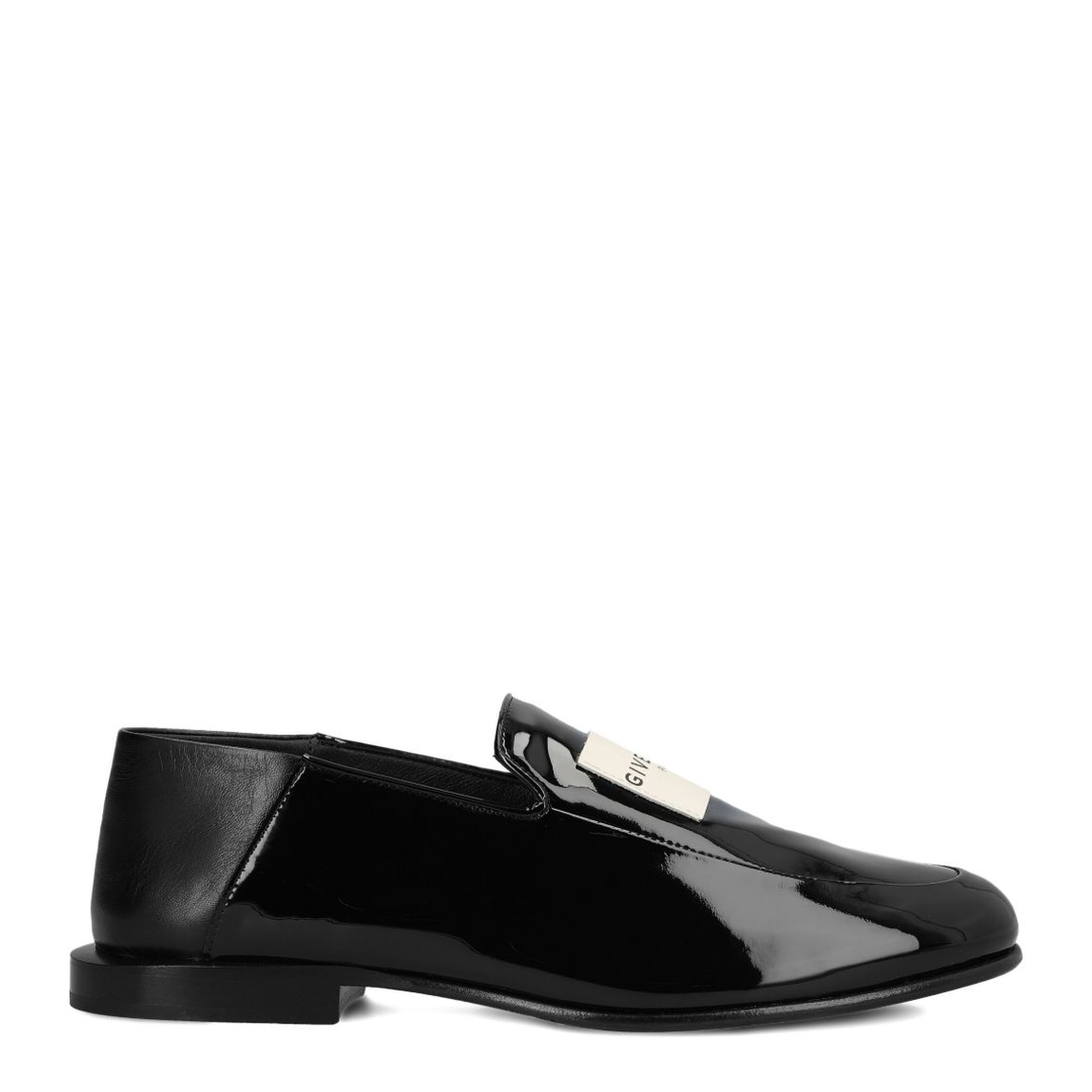 Label Leather Loafers - Image 1