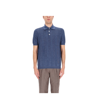 Linen Knit Polo Shirt - Image 4