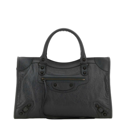 Medium Le City Handbag in Dark Grey - Image 5