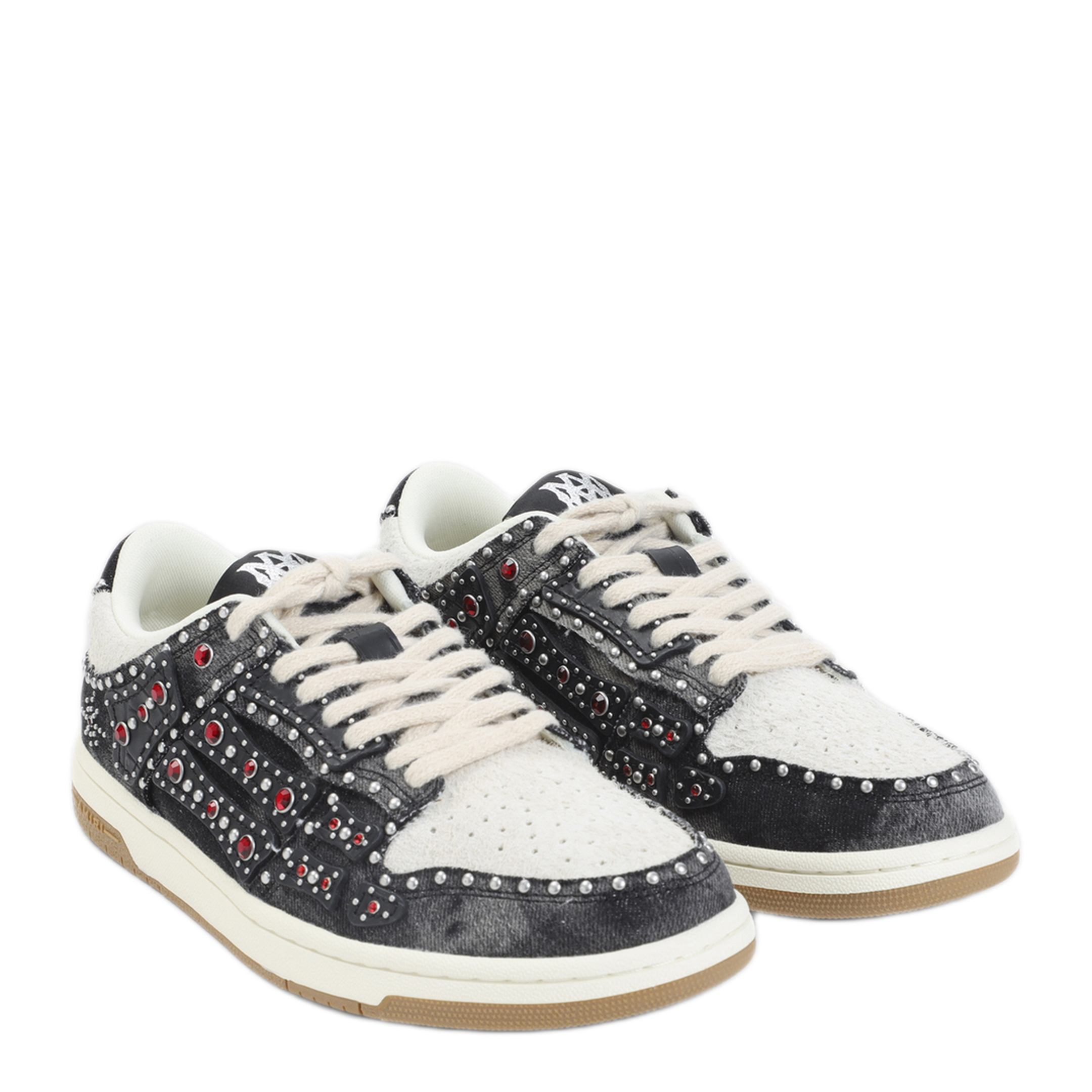 Studded Skeleton Top Low Sneakers - Image 5