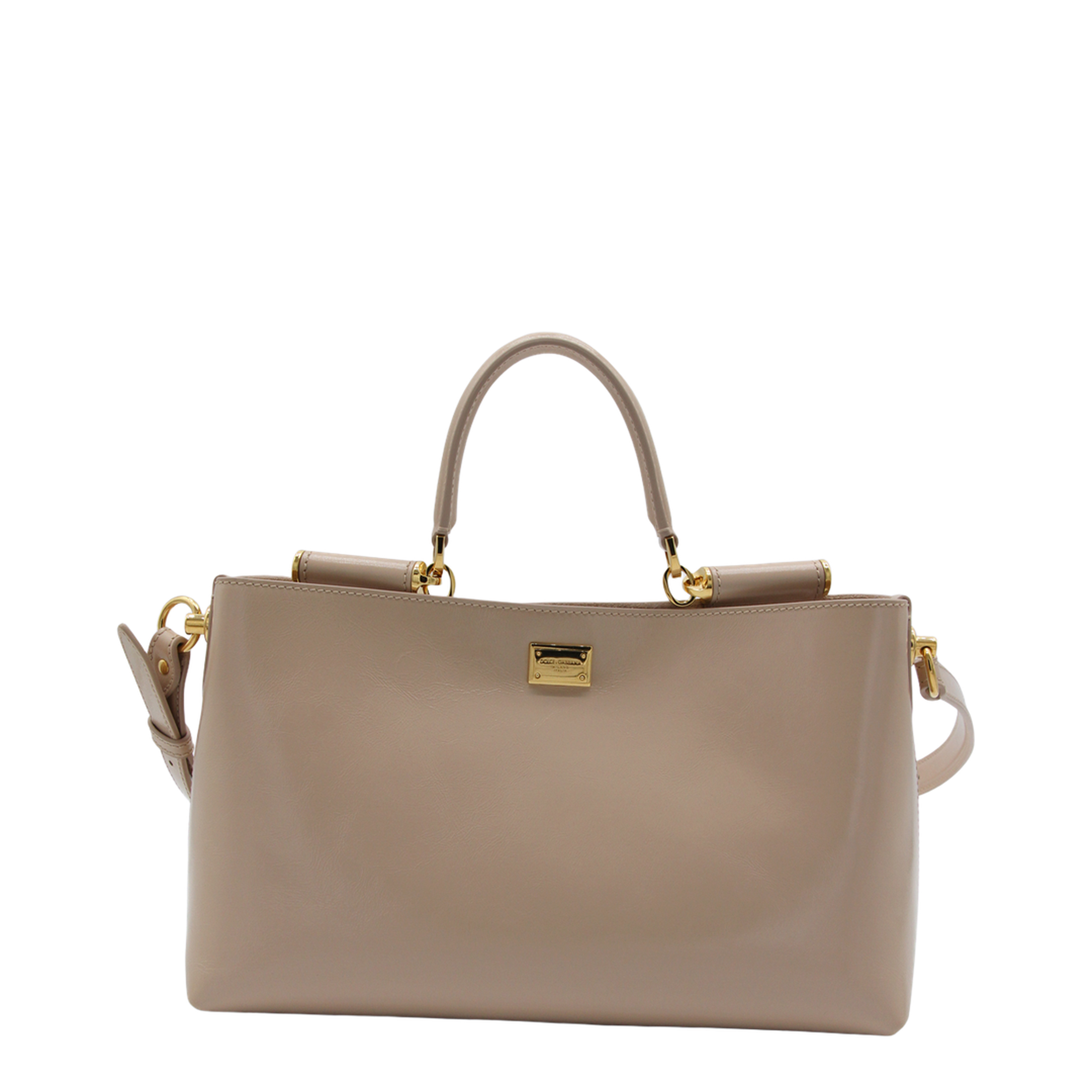 Handbag in Flesh-Coloured Leather - Image 6