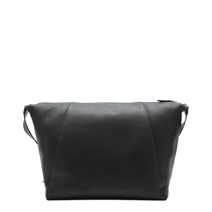 Black Large Leather Shoulder Bag - Image 2