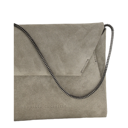 Duo Suede Clutch Bag - Image 4