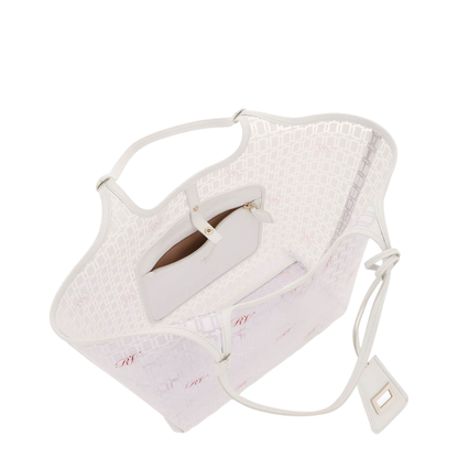 Grand Vivier Medium PVC Shopping Bag - White - Image 3