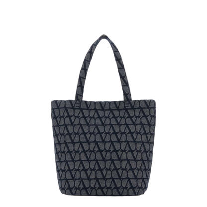 Blue Cotton Tote Bag - Image 1